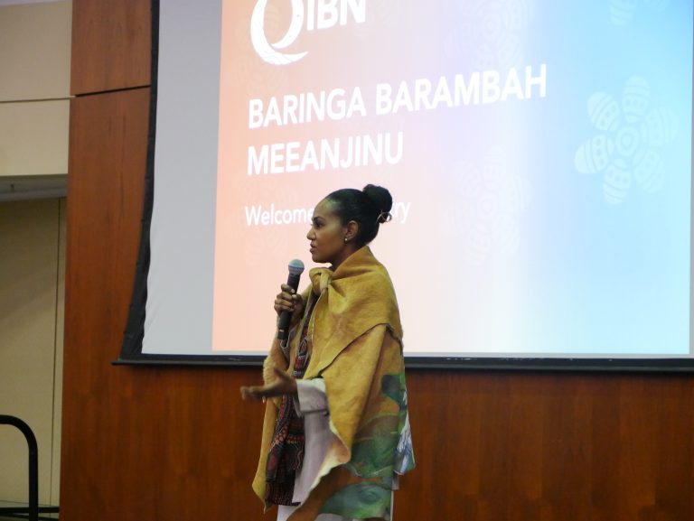 Baringa Barambah Meeanjinu, Turrbal and Gubbi Gubbi Woman, Songwoman, Lore Woman-in-Trainiing