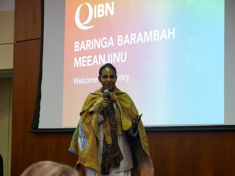 Baringa Barambah Meeanjinu, Turrbal and Gubbi Gubbi Woman, Songwoman, Lore Woman-in-Trainiing